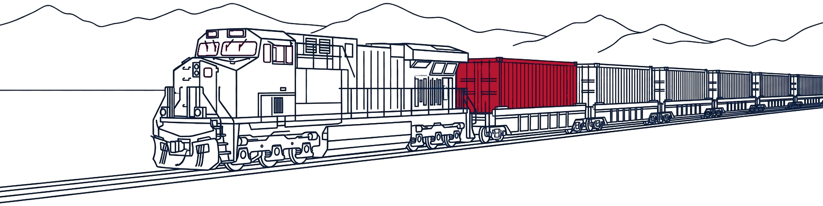 Rail container transportation from China